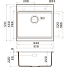Мойка OMOIKIRI KITAGAWA 51-GB Artceramic/графит 4993052